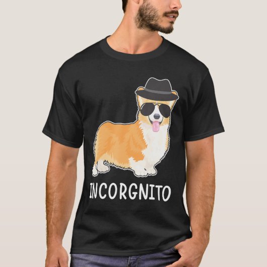 Incognito Corgi Dog T-Shirt (Vorderseite)