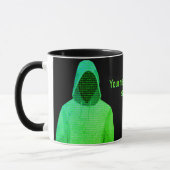 Incognito Cyber Hacker Computer Crime - eigener Sl Tasse (Links)