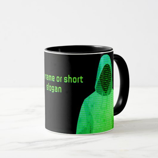 Incognito Cyber Hacker Computer Crime - eigener Sl Tasse (VorderseiteRechts)