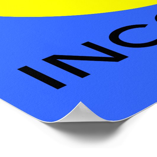 "incognito FACE DRUCKEN Poster (Ecke)