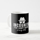 INCOGNITO ICH HABE EINIGE KRATISCHE SCHICHTEN- COD KAFFEETASSE (Vorderseite Links)