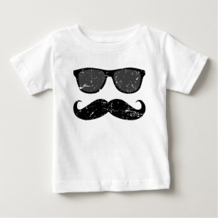 incognito - lustiger Schnurrbart und coole Farbtön Baby T-shirt