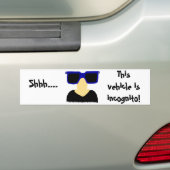 Incognito Mustache & Glasses Autoaufkleber (Auf Auto)