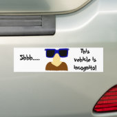 Incognito Mustache & Glasses Autoaufkleber (Auf Auto)