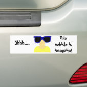 Incognito Mustache & Glasses Autoaufkleber (Auf Auto)