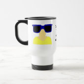 Incognito Mustache & Glasses Blonde Travel Mug Reisebecher (Links)
