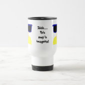 Incognito Mustache & Glasses Blonde Travel Mug Reisebecher (Mittel)