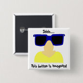 Incognito Mustache & Glasses Button (Vorne & Hinten)