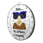 Incognito Mustache & Glasses Dartboard Dartscheibe (Vorderseite rechts)