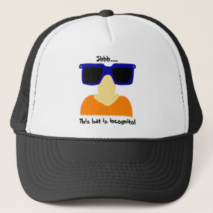 Incognito Mustache & Glasses Hat Truckerkappe