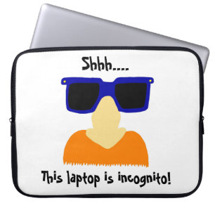 Incognito Mustache & Glasses Laptop-Sieb Laptopschutzhülle