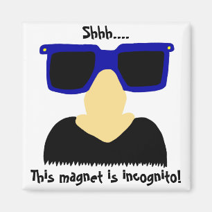 Incognito Mustache & Glasses Magnet