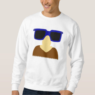 Incognito Mustache & Glasses Mens Sweatshirt
