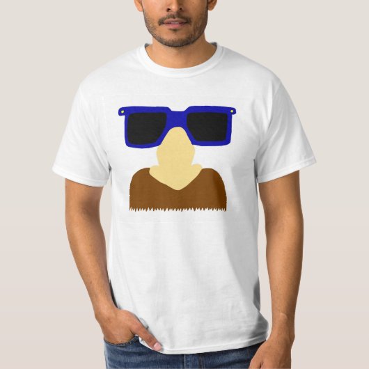 Incognito Mustache & Glasses Mens Value T - Shirt (Vorderseite)