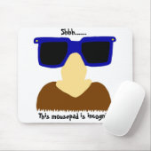 Incognito Mustache & Glasses Mousepad (Mit Mouse)