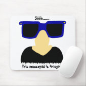 Incognito Mustache & Glasses Mousepad (Mit Mouse)
