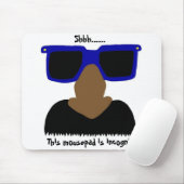 Incognito Mustache & Glasses Mousepad (Mit Mouse)