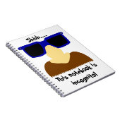 Incognito Mustache & Glasses Notebook Notizblock (Rechte Seite)
