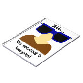 Incognito Mustache & Glasses Notebook Notizblock (Linke Seite)