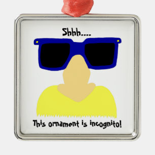 Incognito Mustache & Glasses Ornament