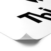 Incognito Mustache & Glasses Poster (Ecke)