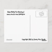 Incognito Mustache & Glasses Postkarte (Rückseite)