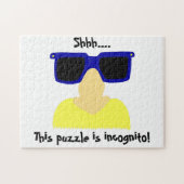Incognito Mustache & Glasses Puzzle (Horizontal)
