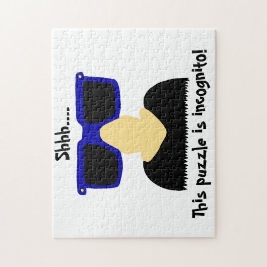 Incognito Mustache & Glasses Puzzle (Vertikal)