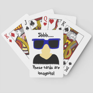Incognito Mustache & Glasses Spielkarten
