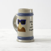 Incognito Mustache & Glasses Stein Bierglas (Vorderseite Links)