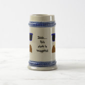 Incognito Mustache & Glasses Stein Bierglas (Mittel)