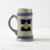 Incognito Mustache & Glasses Stein Bierglas (Links)