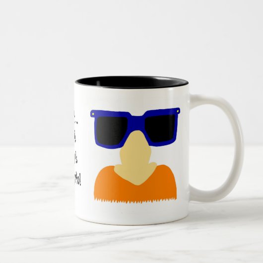 Incognito Mustache & Glasses Tasse (Rechts)