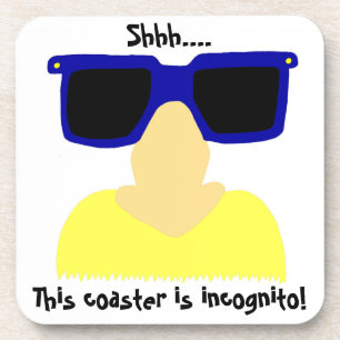 Incognito Mustache & Glasses Untersetzer - Set von