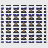 Incognito Mustache & Glasses Wrapping Paper Geschenkpapier (Flach)