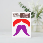 Incognito Party Mustaches 2 Postkarte (Stehend Vorderseite)