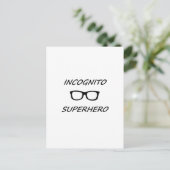 Incognito Superhero 01B Postkarte (Stehend Vorderseite)