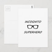 Incognito Superhero 01B Postkarte (Vorne/Hinten)