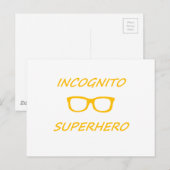 Incognito Superhero 01O Postkarte (Vorne/Hinten)