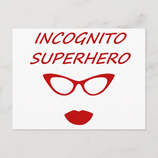 Incognito Superhero 03R Postkarte (Vorderseite)