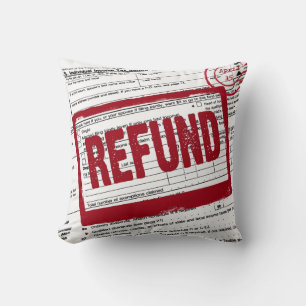 Income Tax Refund Stamp Kissen