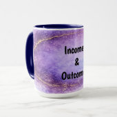 Incomes & Outcomes Mug Tasse (Vorderseite Links)