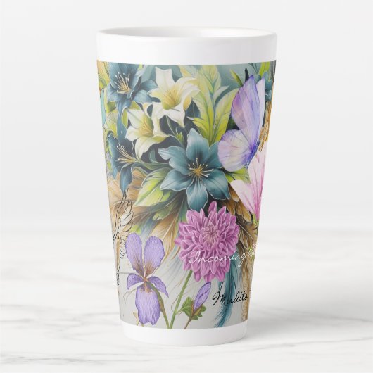 Incoming Blessings-Latte Mug Milchtasse (Vorderseite)