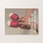 Incoming Rookie Foto Pregnancy Ankündigung Puzzle (Horizontal)