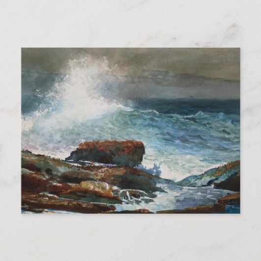 Incoming Tide Scarborough Maine By Winslow Homer Postkarte (Vorderseite)