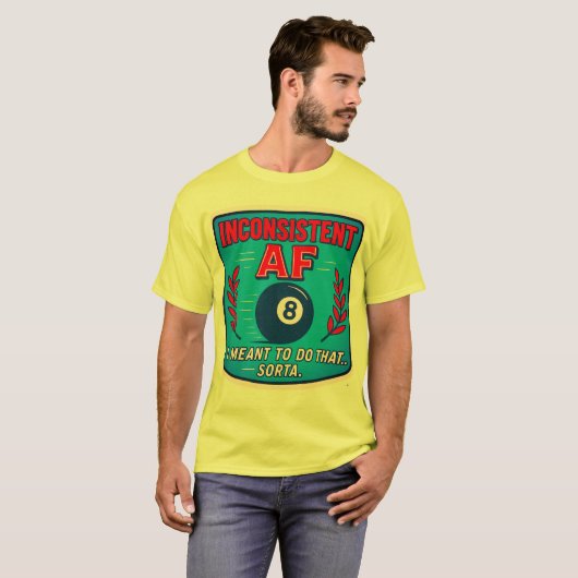 Inconsistent AF Billiards t-shirt (Vorne ganz)