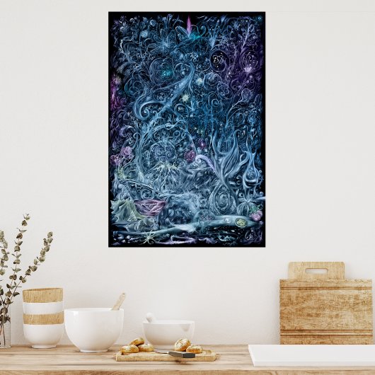 Incopreale Blume Poster (Küche)