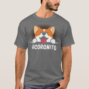 Incorgnito Funny Corgi Lover Vintag 548 T-Shirt
