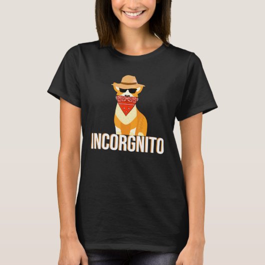 Incorgnito Funny Corgi T-Shirt (Vorderseite)