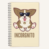 Incorgnito Funny Mops Dog Pet Pub Notizblock (Vorderseite)